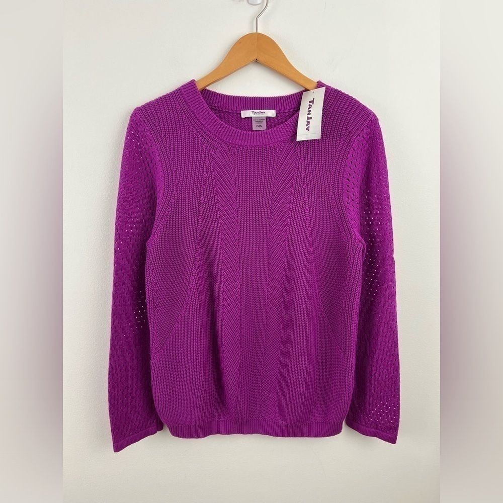 TanJay Purple Knit NWT - Size MPetite